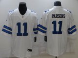 Nike Dallas Cowboys #11 Micah Parsons white blue Color Rush Limited Jersey 01