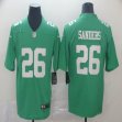 Philadelphia Eagles #26 Miles Sanders green Color Rush Limited Jerseys