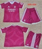 2026-2027 Real Madrid club pink kids soccer jerseys second away