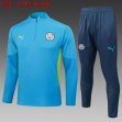 2025-2026 Manchester City club blue navy soccer uniforms with Long Trousers B2533.jpg