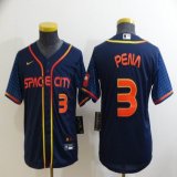 Youth Nike Houston Astros #3 Pena dark blue baseball jerseys city version