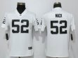 women Nike Oakland Raiders 52 Khalil Mack white Color Rush Limited Jersey