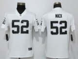 women Nike Oakland Raiders 52 Khalil Mack white Color Rush Limited Jersey