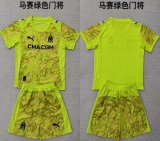 2025-2026 Marseille club green kid goalkeeper soccer jerseys