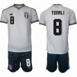 2026-2027 Italy National #8 TONALI white blue Soccer Jerseys away 2026-2027 Italy National #8 TONALI white blue Soccer Jerseys away
