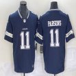 Nike Dallas Cowboys #11 Micah Parsons blue throwback Color Rush Limited Jersey