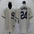 Chicago White Sox #24 Grandal white majestic Baseball Jersey Dream version -BD