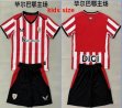 2026-2027 Athletic Bilbao club red white black kids soccer jerseys home