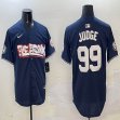 Nike New York Yankees #99 Aaron Judge Navy majestic baseball Jerseys Joint name-BD 01