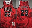 2023 Chicago Bulls #23 Michael Jordan red throwback basketball Jersey-XD