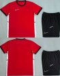 Custom Nike red black soccer jerseys