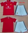 2026-2027 Manchester United club kids red white soccer jerseys home