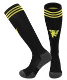 2025-2026 Manchester United Club black soccer socks second away