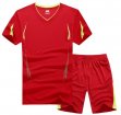 Sportswears Summer Sport Suits Men Hiking Running T-Shirts With Shorts-red Sportswears Summer Sport Suits Men Hiking Running T-Shirts With Shorts-red