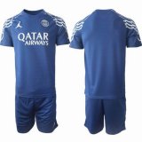 2025-2026 Paris Saint-Germain club blue soccer jersey away