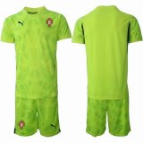 2025-20256 Portugal Fluorescent green goalkeeper soccer jerseys