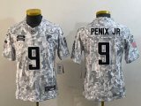 Youth Atlanta Falcons #9 Desmond Ridder 2024 Salute to Service Limited Jersey