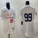 Nike New York Yankees #99 Aaron Judge white majestic baseball Jerseys Joint name-BD