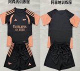 2026-2027 Arsenal Club black orange soccer Training suit