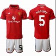 2026-2027 Manchester United club #5 MAGUIRE red white soccer jerseys home