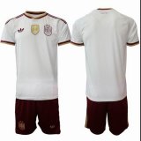 2026-2027 Spain team white red soccer jerseys away Two stars