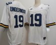 Michigan Wolverines #19 Bryce Underwood white college football jerseys