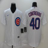 Nike Chicago Cubs #40 Willson Contreras White majestic mlb jerseys