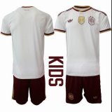 2026-2027 Spain team white kids soccer jerseys away Two stars