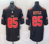 Nike San Francisco 49ers #85 George Kittle black gold Color Rush Limited Jersey