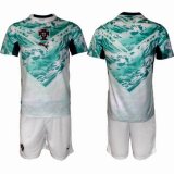 2026-2027 Portugal team white green soccer jerseys away