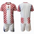 2026-2027 Croatia Team white red soccer jersey home