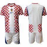 2026-2027 Croatia Team white red soccer jersey home