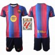 2026-2027 Barcelona club red blue soccer jerseys home badge of La Liga champion