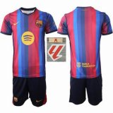 2026-2027 Barcelona club red blue soccer jerseys home badge of La Liga champion